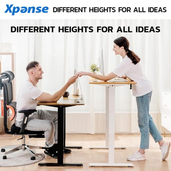 XPANSE โต๊ะทำงานยืดหยุ่นไฟฟ้า ที่เหมาะสมต่อรูปร่างมนุษย์ ใช้ได้สำหรับการทำงาน การเรียนรู้และเล่น - Image 6