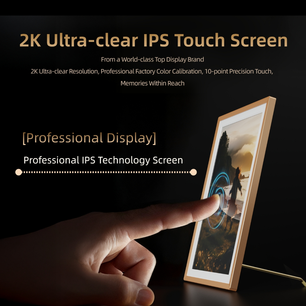 ARZOPA D14Pro กรอบรูปดิจิตอล 14 นิ้ว 2K WiFi หน้าจอสัมผัส หมุนอัตโนมัติ - Image 3