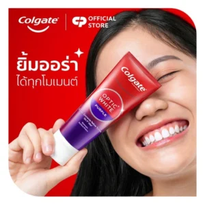 ยาสีฟัน คอลเกต อ๊อพติค ไวท์ เพอร์เพิล 100 กรัม Colgate Optic White Purple 100g