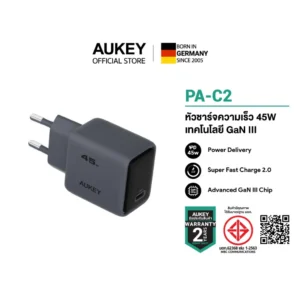 AUKEY หัวชาร์จเร็ว 45W 30W 25W PD + สายชาร์จ 60W CB-NCC