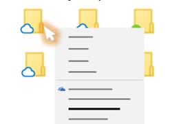 เมนูคลิกขวา Always keep on this device และ Free up space ใน File Explorer