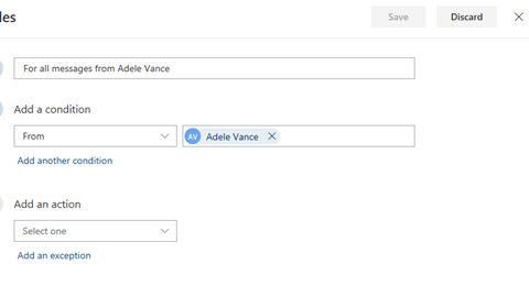 หน้าต่างตั้งค่า Rules ใน Outlook (Microsoft 365) กำหนดเงื่อนไขและการกระทำอัตโนมัติ