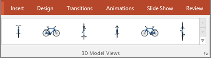 แกลเลอรี 3D Model Views เลือกมุมมองสำเร็จรูปให้โมเดล 3 มิติ