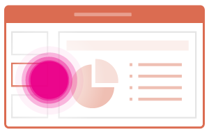 ท่าทางปัดนิ้วเปลี่ยนสไลด์ในแอป PowerPoint บนมือถือ