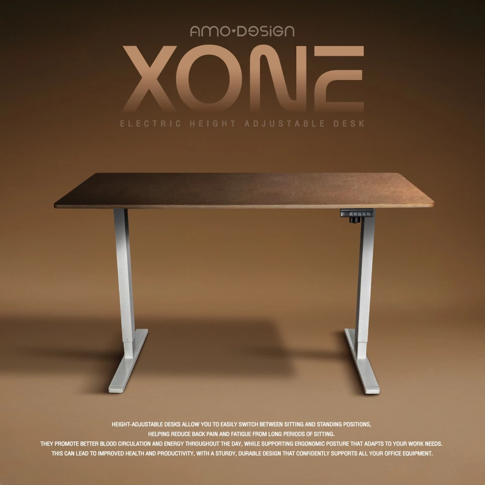 Amo Design Xone Electric Standing Desk โต๊ะทำงาน โต๊ะปรับระดับไฟฟ้า จอ LED มี 2 ขนาด มอเตอร์เดี่ยว