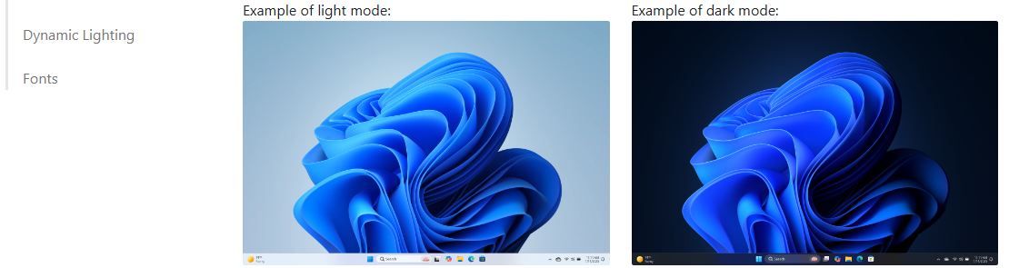 เปรียบเทียบหน้าจอ Windows 11 โหมด Light กับโหมด Dark