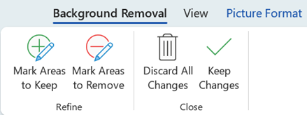 เครื่องมือ Mark Areas to Keep และ Mark Areas to Remove ตอนลบพื้นหลังรูปภาพใน Word