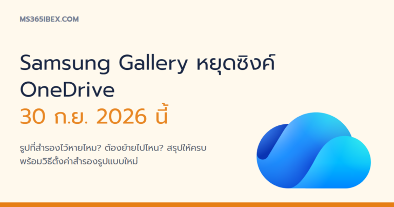 ภาพปกบทความ Samsung Gallery หยุดซิงค์กับ OneDrive วันที่ 30 กันยายน 2026